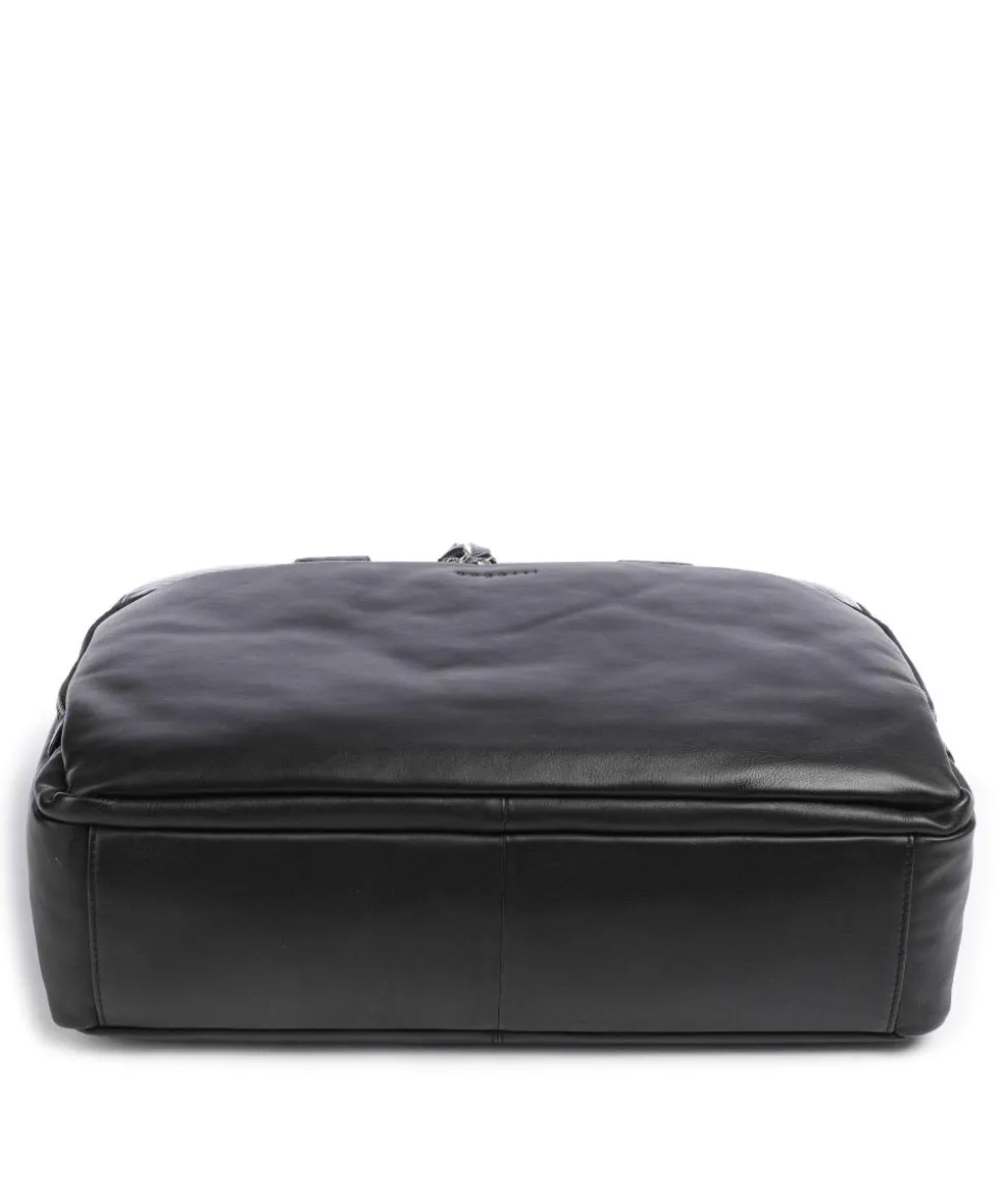 Comet Aktentasche 15″ fein genarbtes Rindsleder schwarz