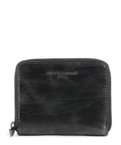 Conny Lack Distressed Geldbörse Leder anthrazit