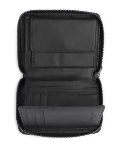 Conny Lack Distressed Geldbörse Leder anthrazit