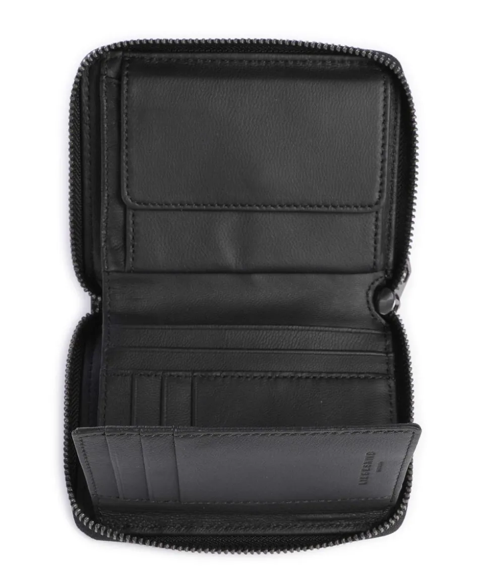 Conny Lack Distressed Geldbörse Leder anthrazit