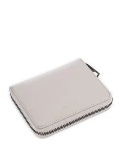 Conny Lack Distressed RFID Geldbörse Schafsleder grau/gelb