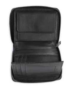 Conny Monogram Sheep Natural Geldbörse geprägtes Rindsleder dunkelgrau