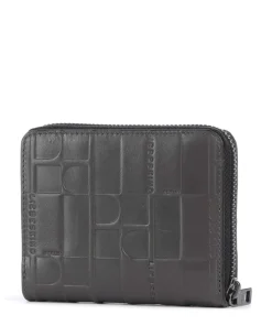 Conny Monogram Sheep Natural Geldbörse geprägtes Rindsleder dunkelgrau