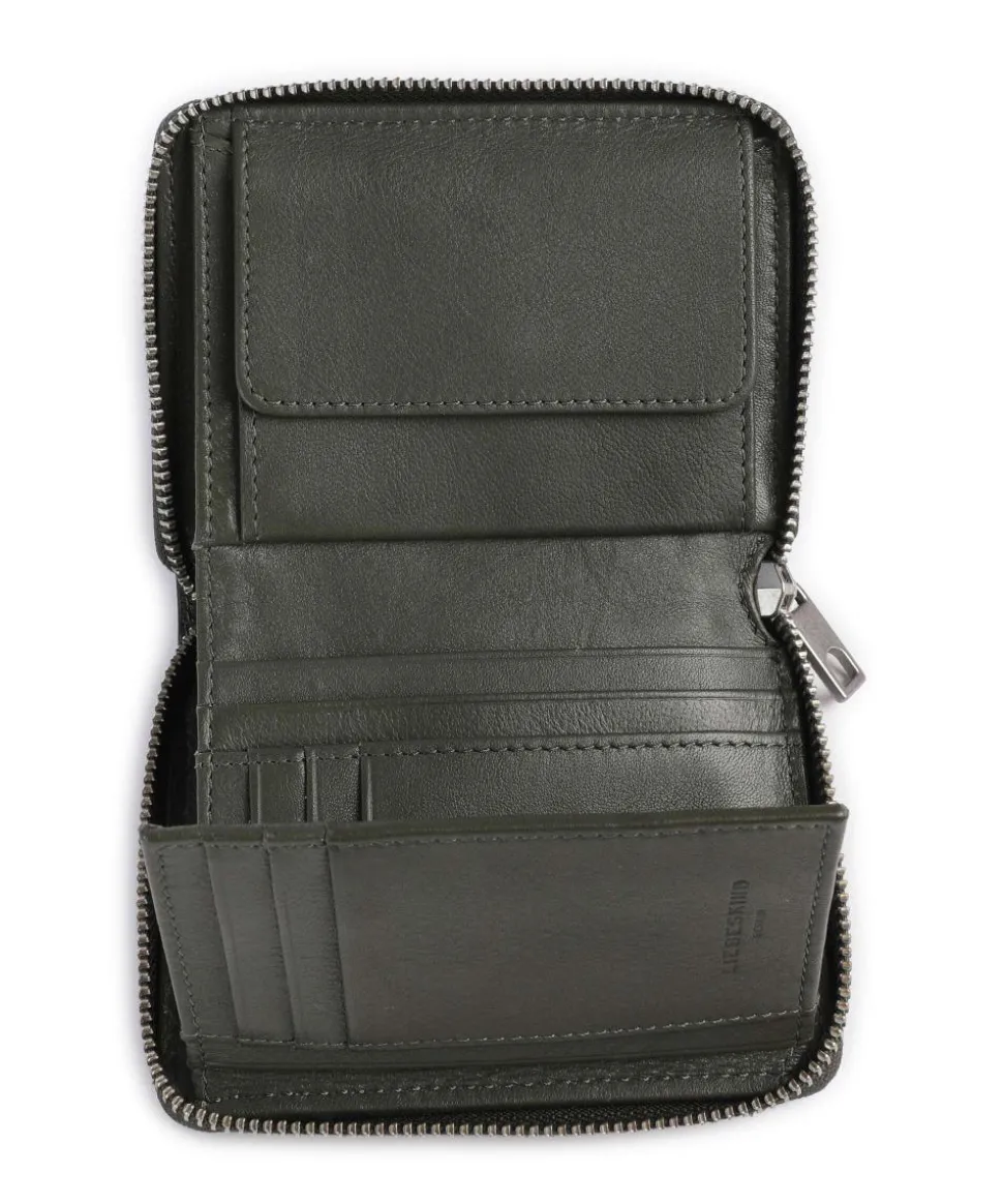 Conny Sheep Natural Geldbörse Schafsleder khaki