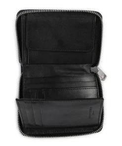 Conny Sheep Natural Geldbörse Schafsleder schwarz