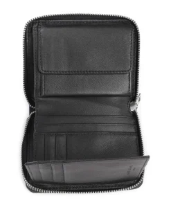 Conny Snake M Geldbörse geprägtes Leder weiß/schwarz