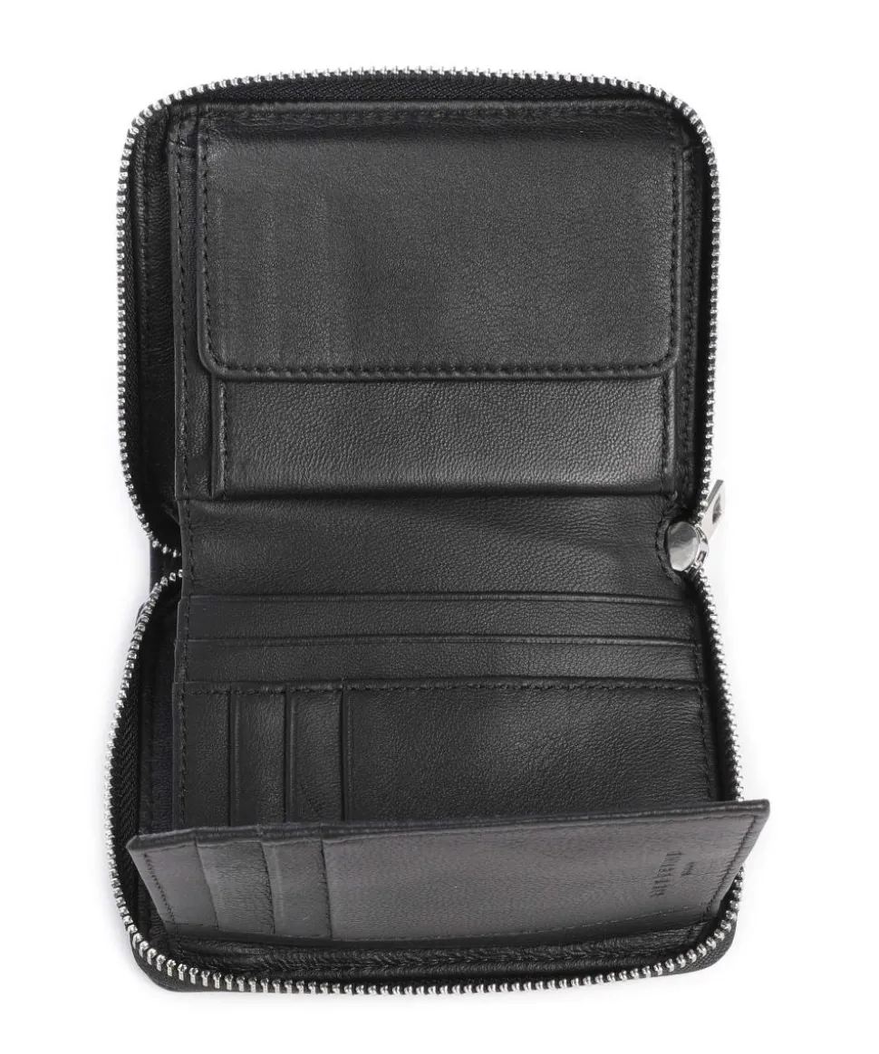 Conny Snake M Geldbörse geprägtes Leder weiß/schwarz