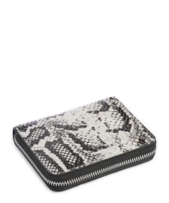 Conny Snake M Geldbörse geprägtes Leder weiß/schwarz