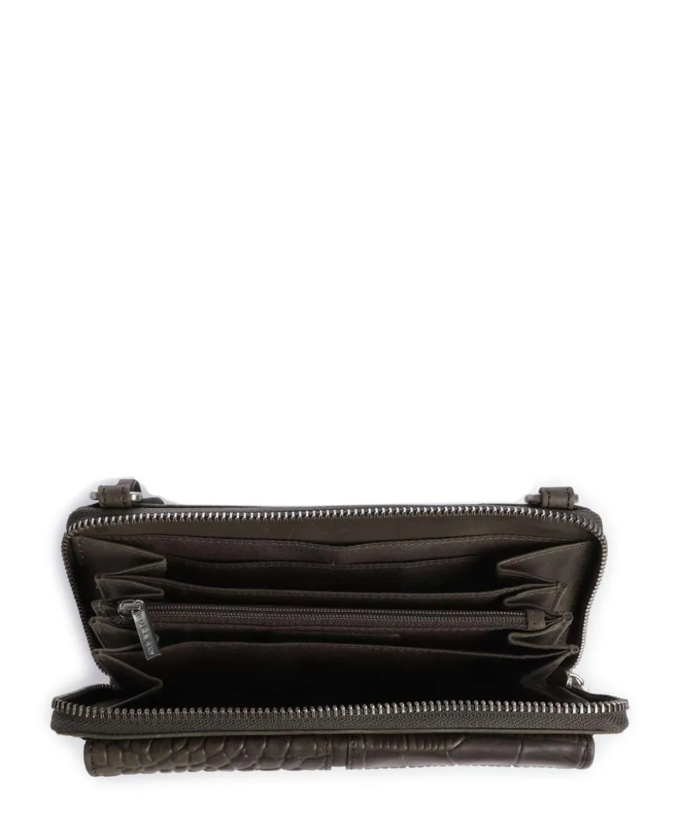 Cool Colbie Geldbörse geprägtes Leder dunkelgrün