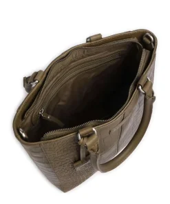 Cool Colbie Handtasche geprägtes Leder olivgrün