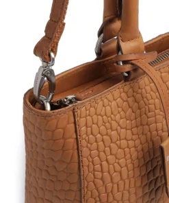 Cool Colbie Handtasche geprägtes Leder cognac