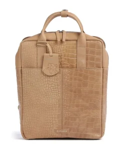 Cool Colbie Laptop-Rucksack 14″ geprägtes Leder hellbraun