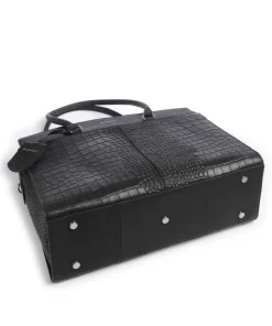 Cool Colbie Shopper 15″ geprägtes Leder schwarz