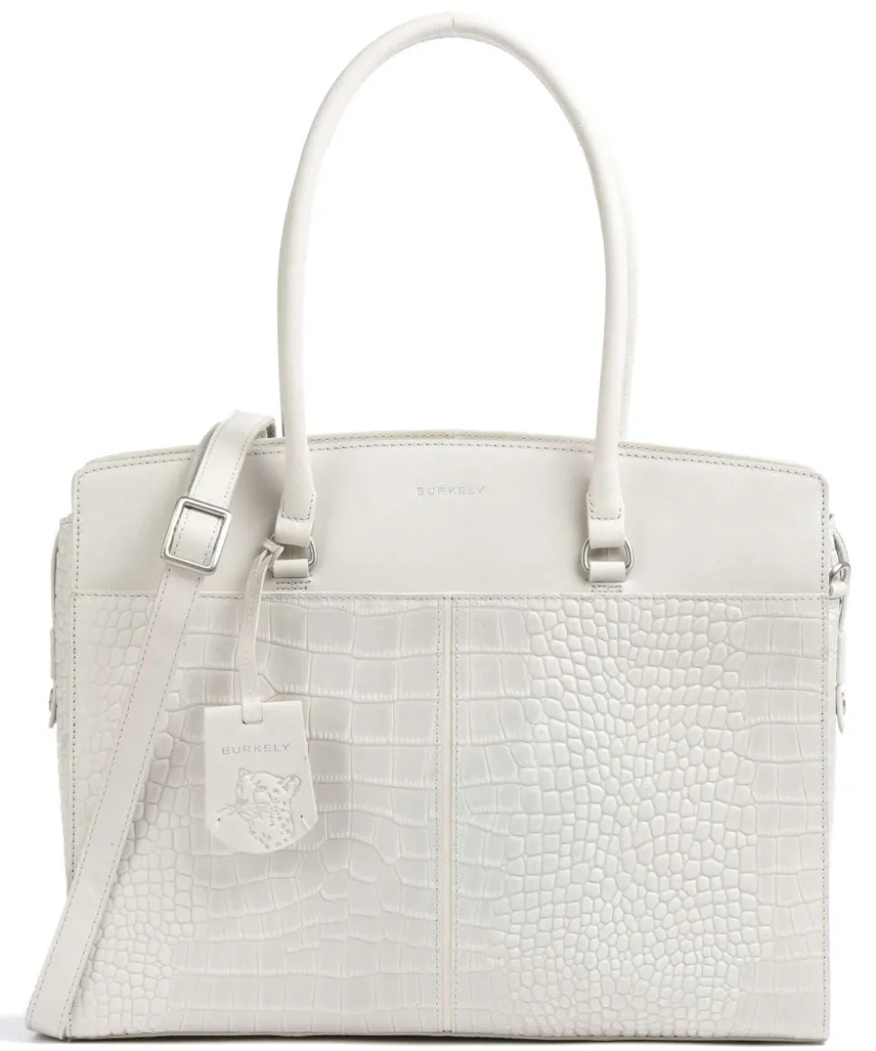 Cool Colbie Shopper 15″ geprägtes Leder elfenbein