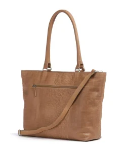 Cool Colbie Shopper 15″ geprägtes Leder hellbraun