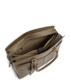 Cool Colbie Shopper 15″ geprägtes Leder olivgrün