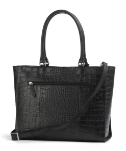 Cool Colbie Shopper 14″ geprägtes Leder schwarz