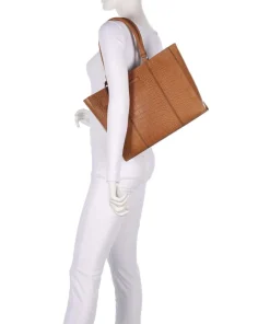 Cool Colbie Shopper 14″ geprägtes Leder braun