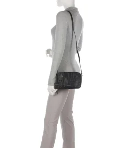 Cool Colbie Umhängetasche geprägtes Leder schwarz