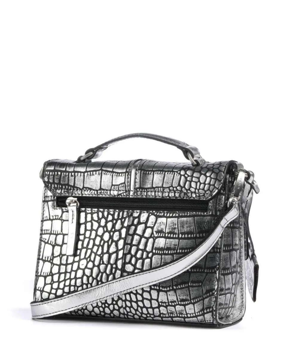 Cool Colbie Umhängetasche geprägtes Leder silber