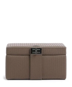 Corbello Schmuckkasten Lederimitat hellbraun