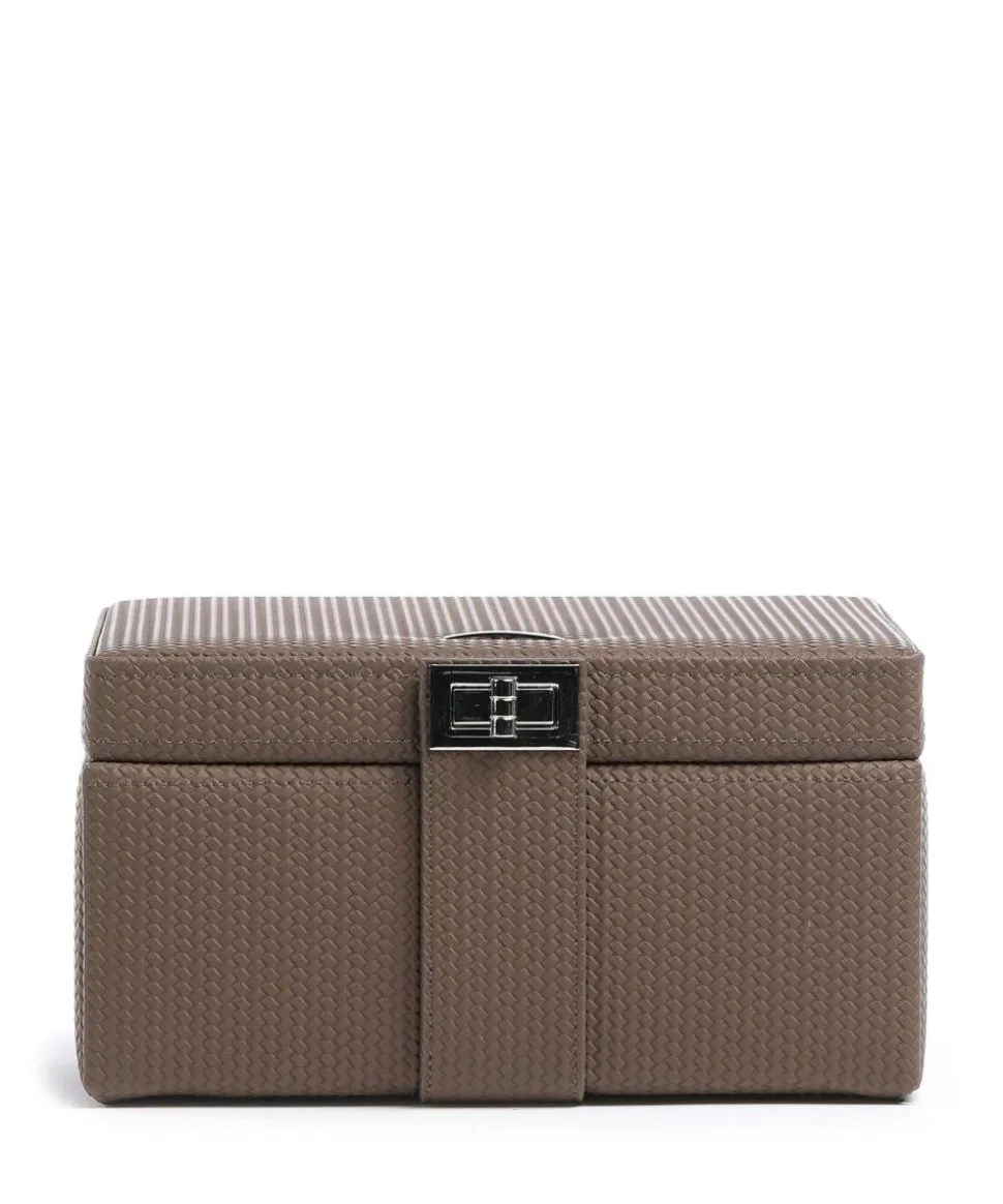 Corbello Schmuckkasten Lederimitat hellbraun