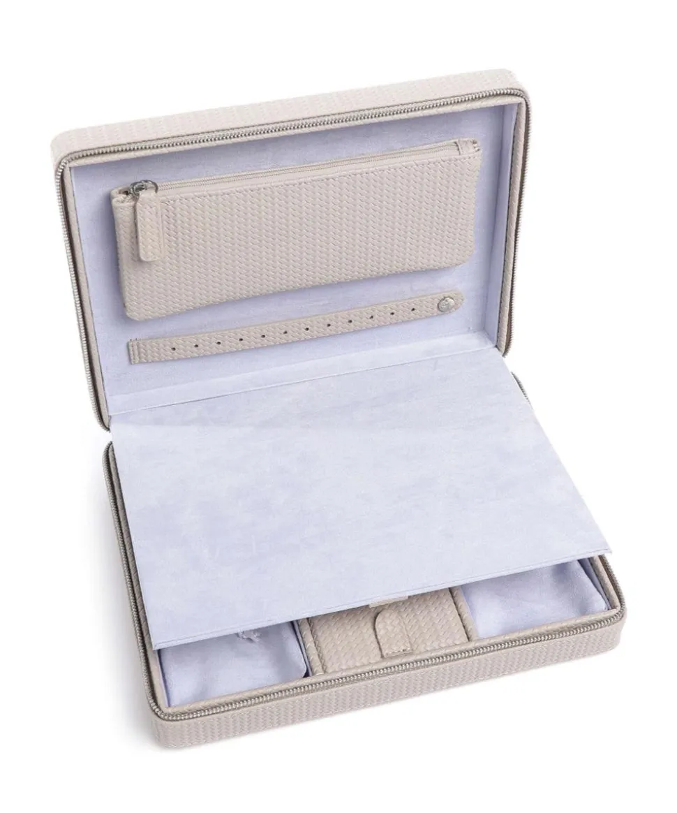 Corbello Schmuckkasten Lederimitat taupe