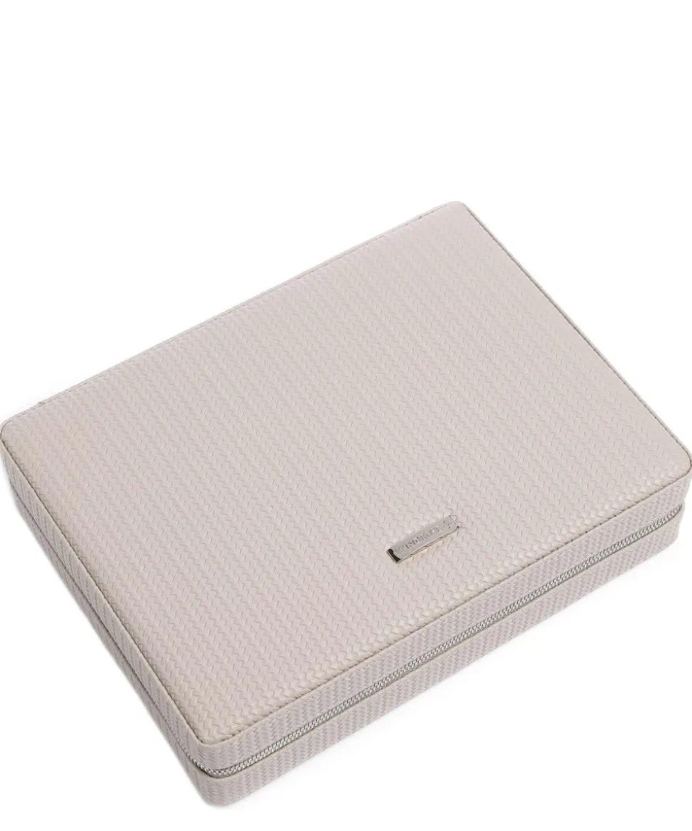 Corbello Schmuckkasten Lederimitat taupe