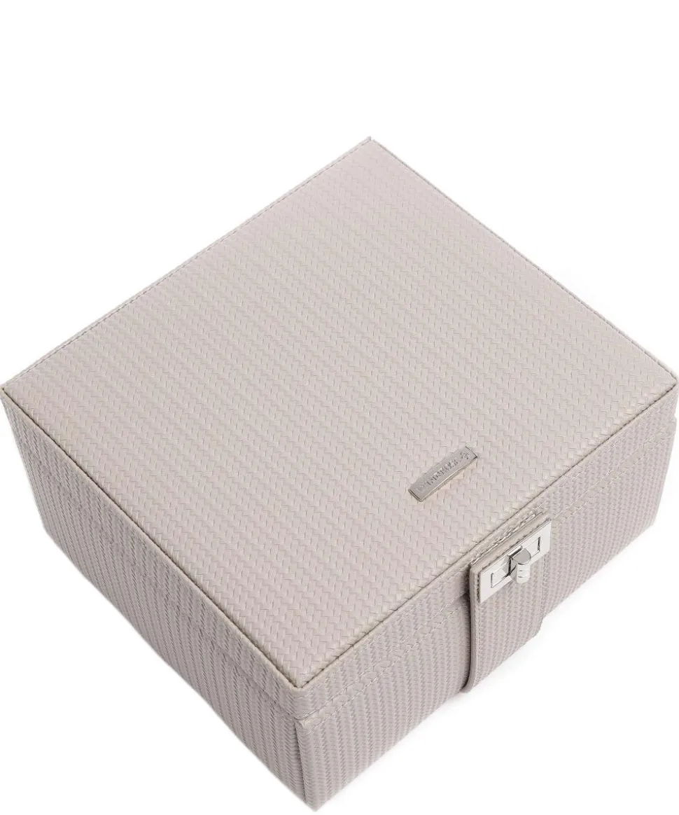 Corbello Schmuckkasten Lederimitat taupe