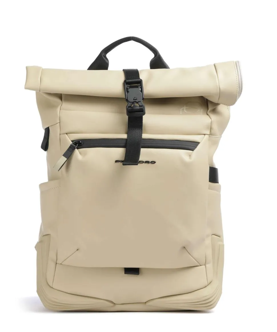 Corner 2.0 Rolltop Rucksack 15″ Polyurethane beige