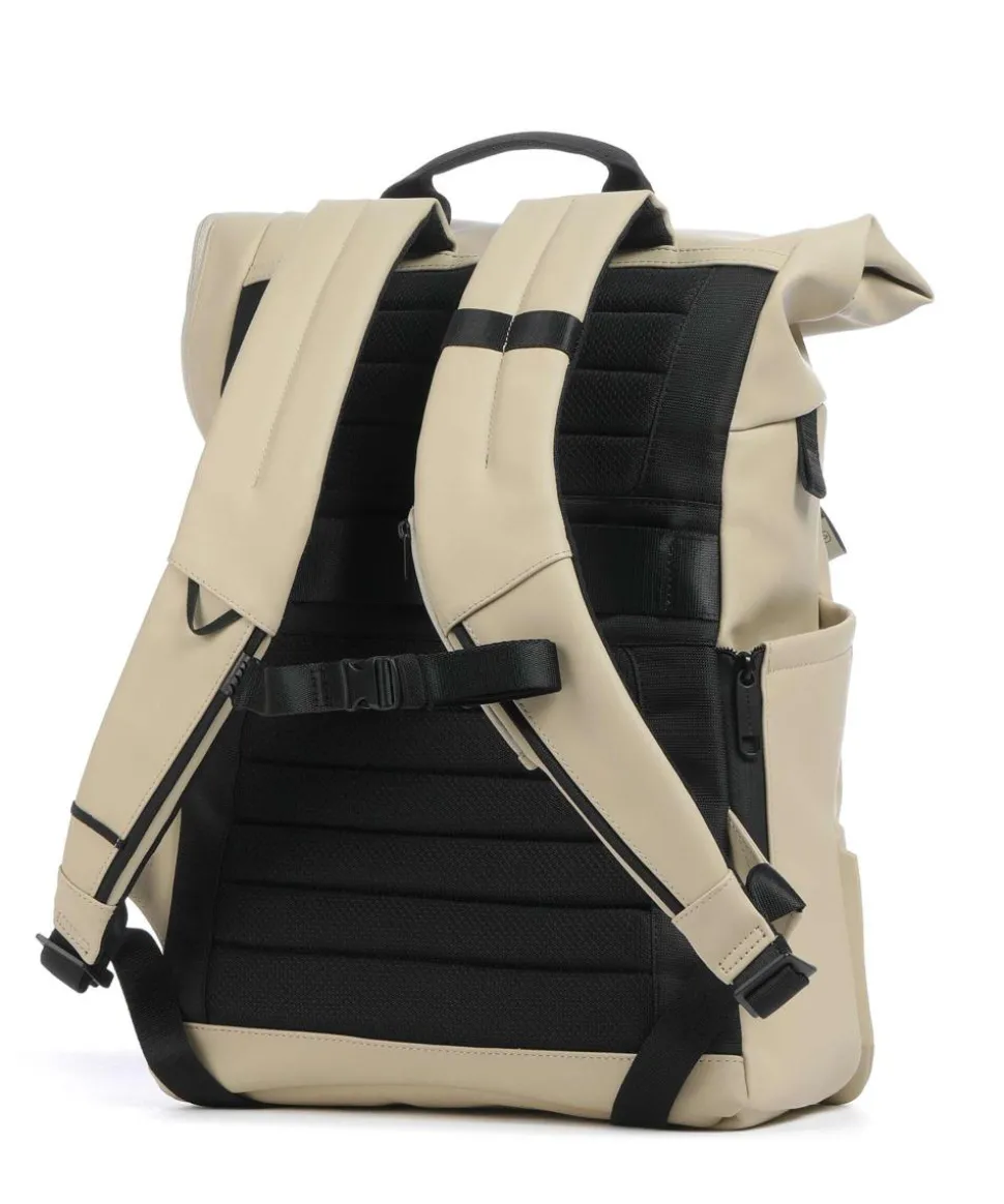 Corner 2.0 Rolltop Rucksack 15″ Polyurethane beige
