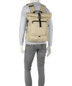 Corner 2.0 Rolltop Rucksack 15″ Polyurethane beige