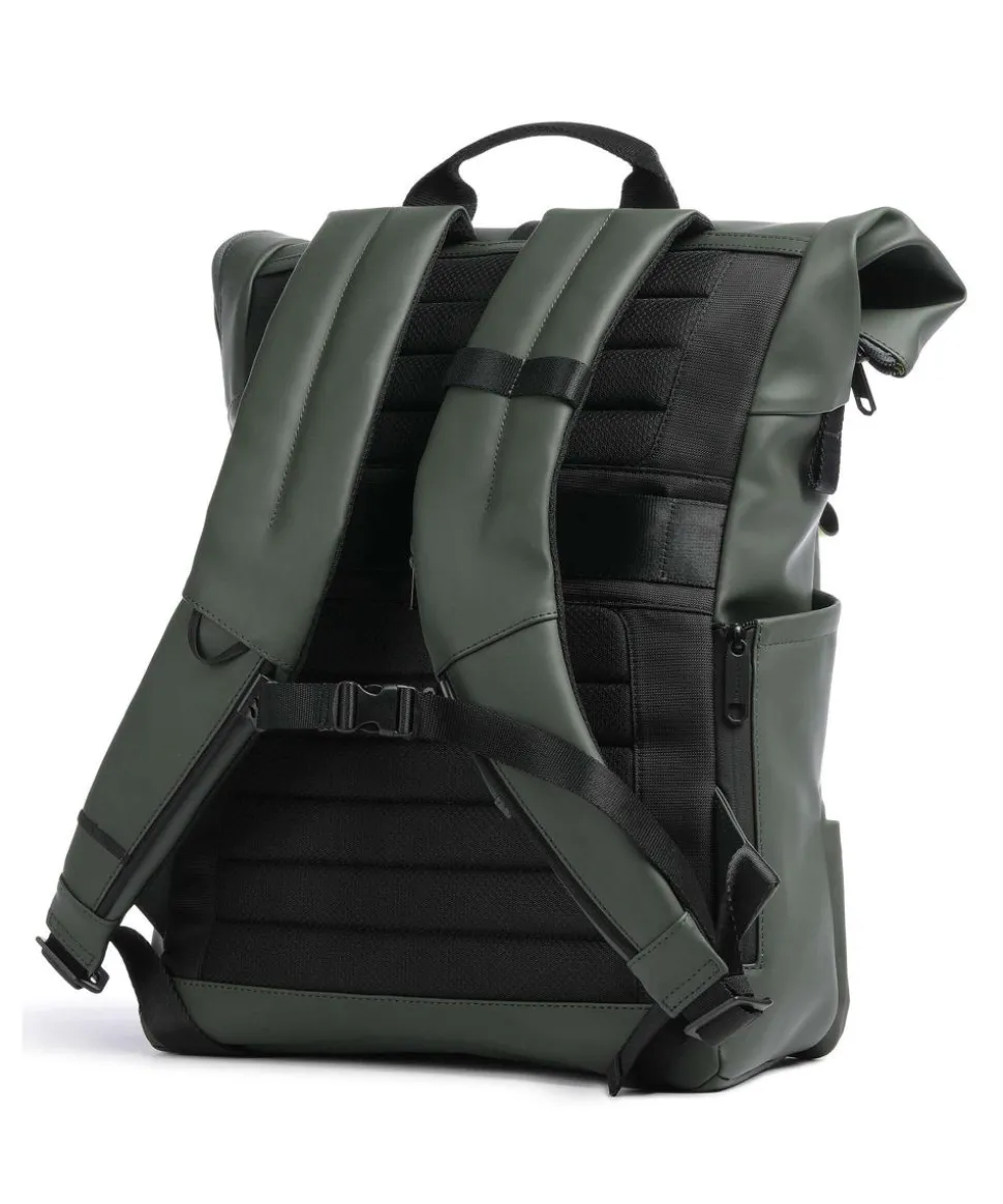 Corner 2.0 Rolltop Rucksack 15″ Polyurethane dunkelgrün