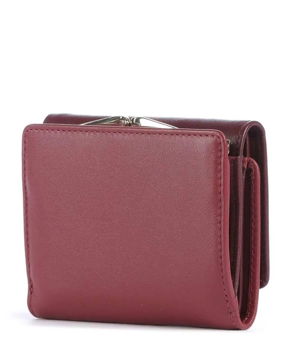 Corsica RFID Geldbörse fein genarbtes Kalbsleder wein