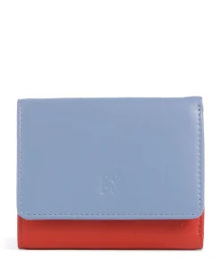 Corsica RFID Geldbörse fein genarbtes Kalbsleder blaugrau