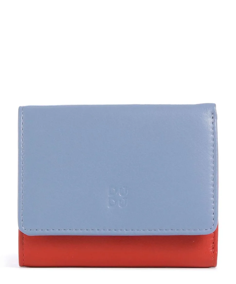 Corsica RFID Geldbörse fein genarbtes Kalbsleder blaugrau