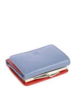 Corsica RFID Geldbörse fein genarbtes Kalbsleder blaugrau