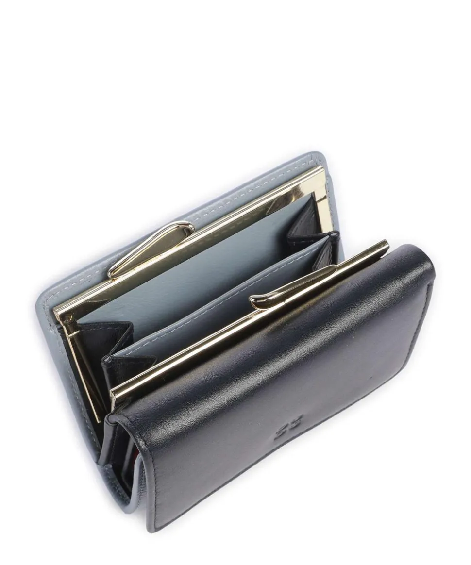 Corsica RFID Geldbörse fein genarbtes Kalbsleder dunkelblau