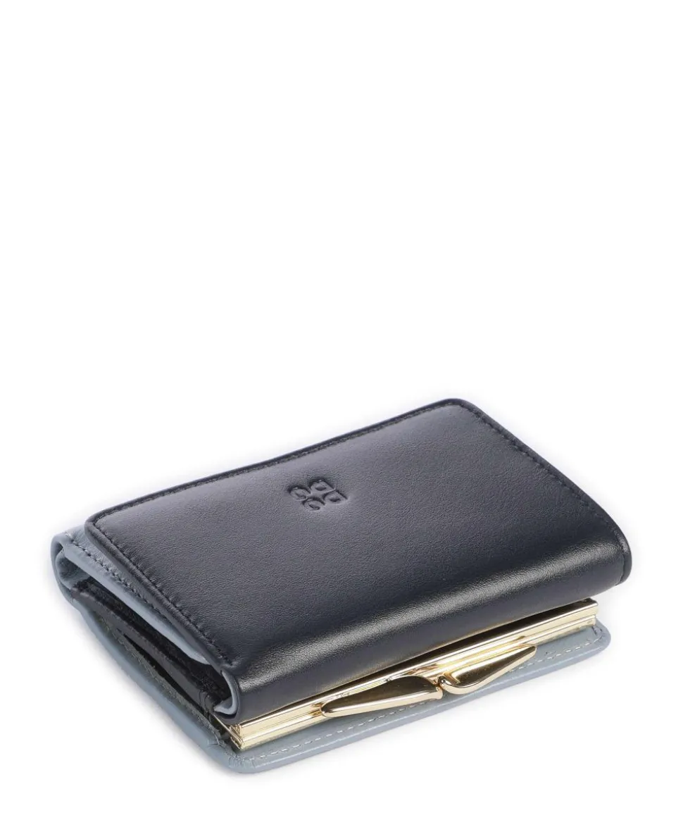 Corsica RFID Geldbörse fein genarbtes Kalbsleder dunkelblau