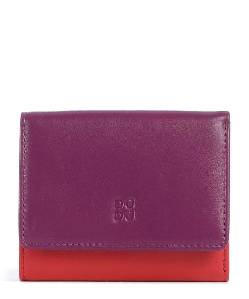 Corsica RFID Geldbörse fein genarbtes Kalbsleder brombeer