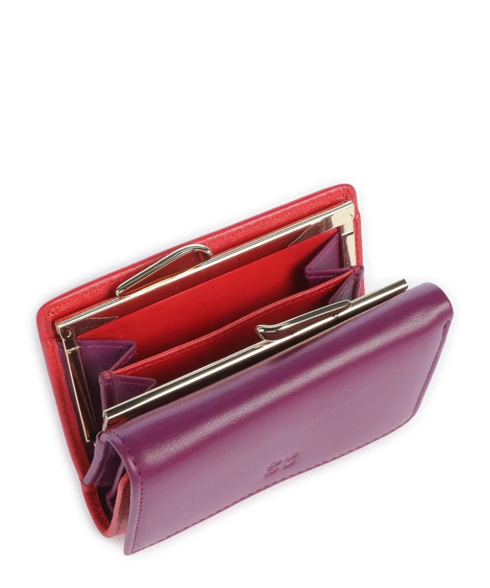 Corsica RFID Geldbörse fein genarbtes Kalbsleder brombeer