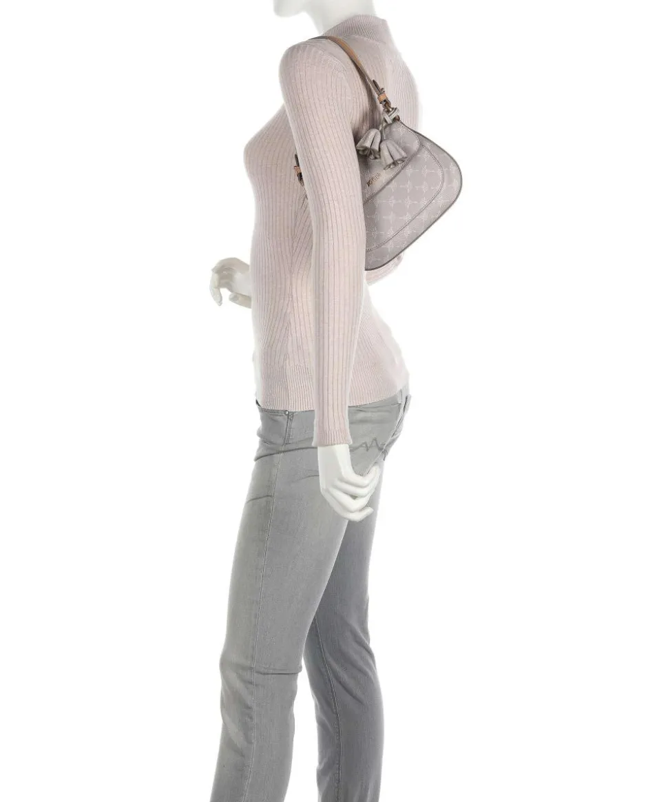 Cortina Edition Loreen Schultertasche Lederimitat hellgrau