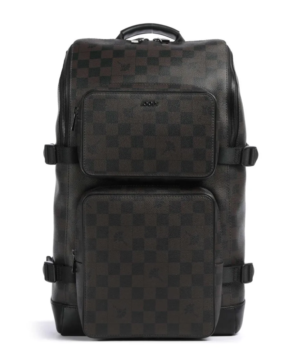 Cortina Piazza Diego Rucksack 15″ Lederimitat dunkelbraun