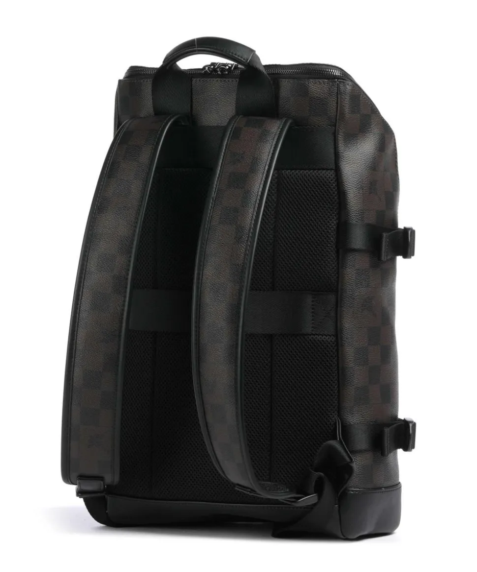 Cortina Piazza Diego Rucksack 15″ Lederimitat dunkelbraun