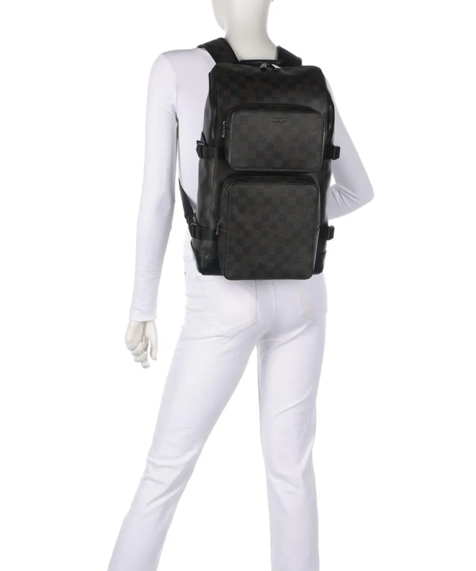 Cortina Piazza Diego Rucksack 15″ Lederimitat dunkelbraun