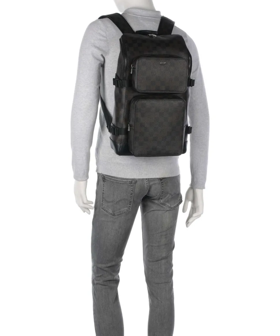 Cortina Piazza Diego Rucksack 15″ Lederimitat dunkelbraun