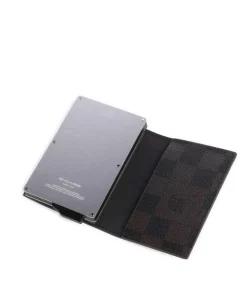 Cortina Piazza E-Cage RFID Kreditkartenetui Lederimitat dunkelbraun