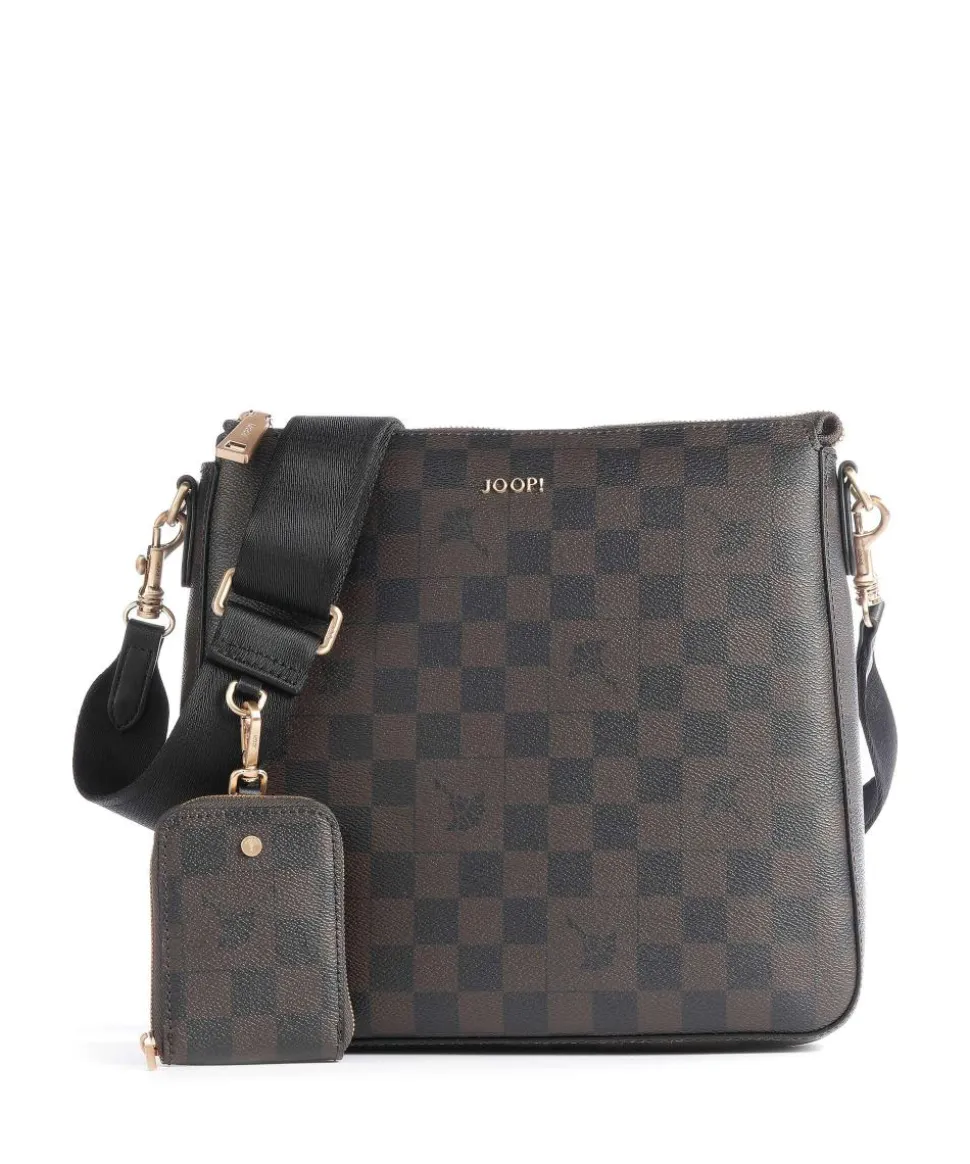 Cortina Piazza Jasmina Umhängetasche Lederimitat dunkelbraun