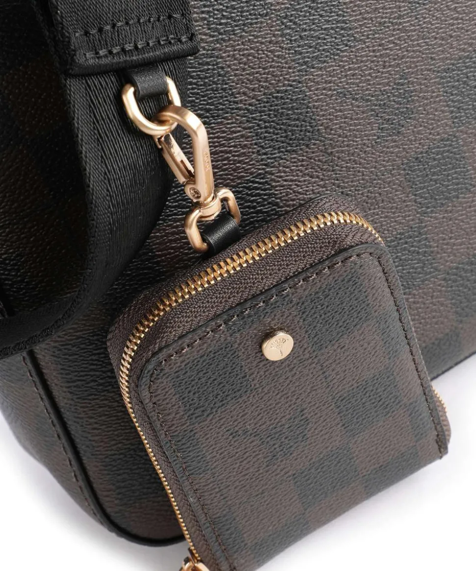 Cortina Piazza Jasmina Umhängetasche Lederimitat dunkelbraun