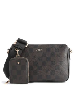 Cortina Piazza Jasmina Umhängetasche Lederimitat dunkelbraun